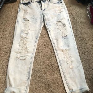 Acid wash jeans